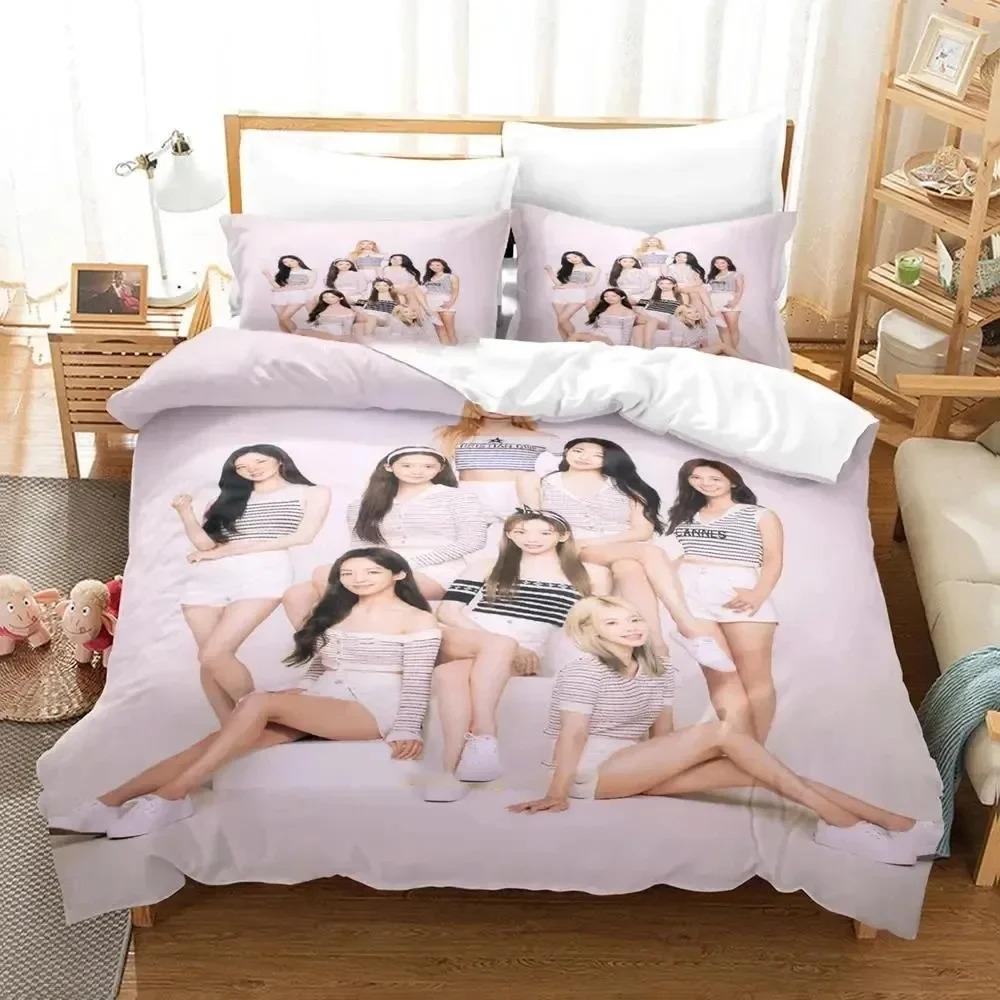 Kpop Girls Generation Bedding Set Duvet Cover Bed Set Quilt Cover Pillowcase Comforter king Queen Size Boys Adult Bedding Set