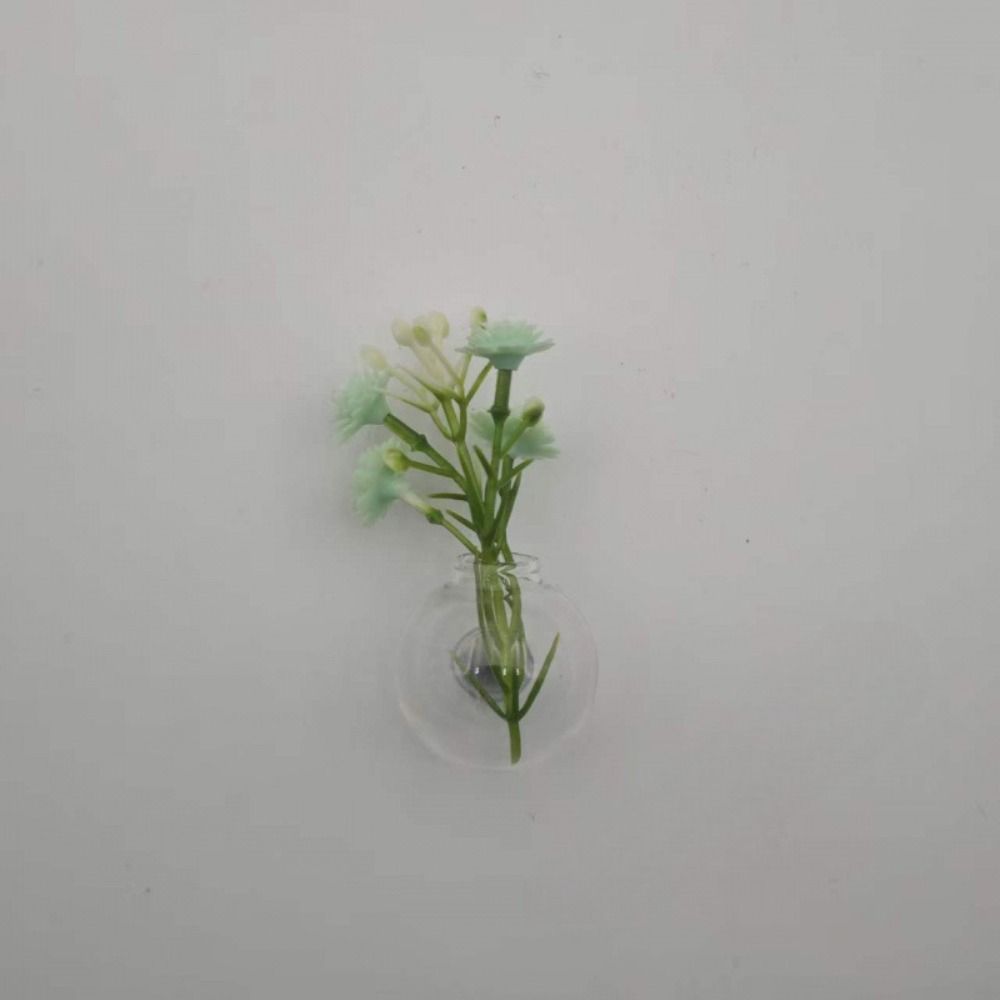 8Pcs/Set Modern Mini Glass Vase Magnets Creative Refrigerator Magnets Vase Living Room