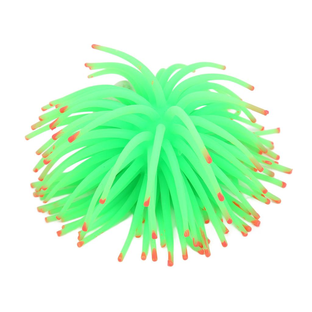 Simulation Luminous Coral Safe Beautiful Durable Coral Decoration for Fish TanksGreen