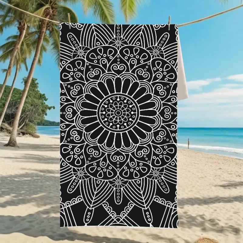 Ultra Absorbent Microfiber Beach Towel With Sea Turtle Print Quick Dry Large Size 70x140cm Pool Vacation Travel