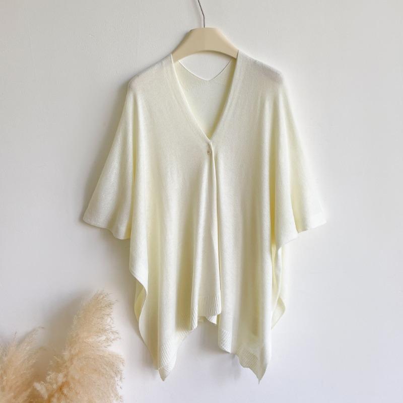 Loose Knit Shawl Sun Protection Spring Summer Autumn Long Cover Up