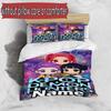 Set copripiumino 3 pezzi (1*Copripiumino + 2*Federe, Senza Nucleo), Set Biancheria da Letto Personalizzato con Nome KPop Cacciatori di Demoni, Decorazione Camera da Letto Casa Regalo