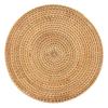 BOCAIDHK Rattan Natural Insulating Rattan Dining Clay Cast Handmade Natural Coaster 1 Piece Trivet, Heat-Resistant, Handmade, Washable, Round,