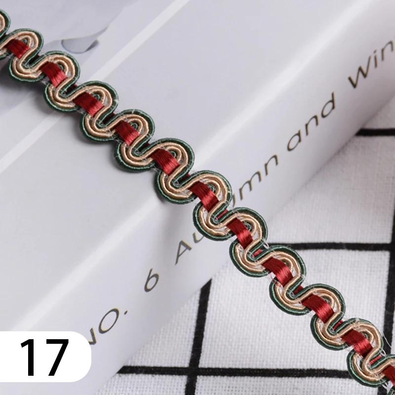 15 Meter Curtain Fringe Lace Edge 1.2cm Width Tassel Lace Trim Ribbon For Sewing Sofa Pillow Home Upholstery DIY Accessories