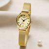 Medieval Small Plate Stainless Steel Mesh Belt Women'S Creative Rhinestone Roman Scale Retro Quartz Watch
