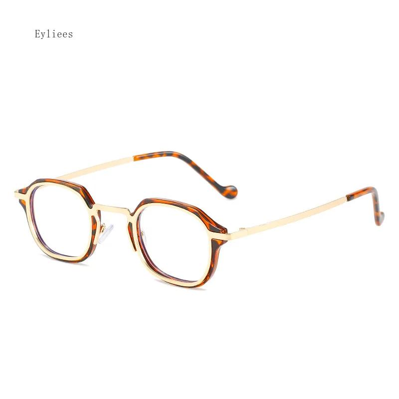 Blue Light Blocking Computer Glasses Men  Metal Round Frame Myopia Prescription Glasses Women Vintage Optical Nearsighted Ey