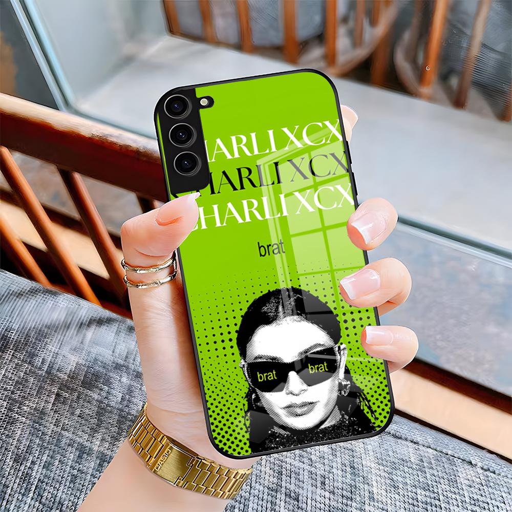 

Charli X-Xcx Brat Phone Case For Samsung A25 A13 A33 5G A54 A36 A35 A56 A52 A14 Shockproof Glass Cover Samsung A36