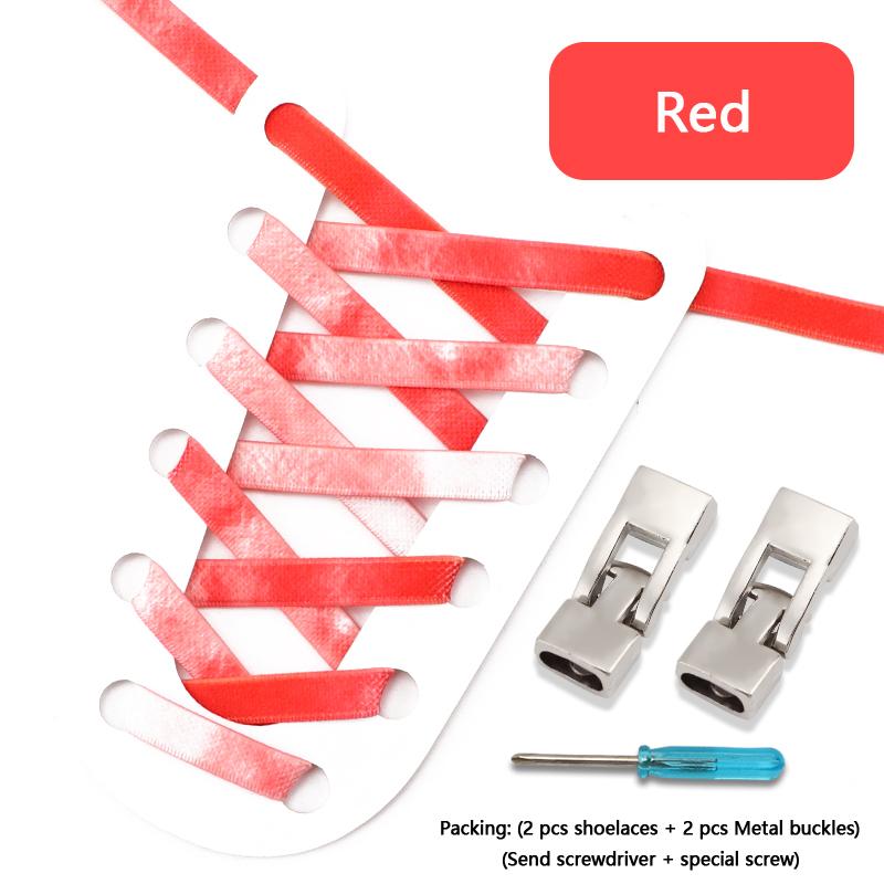 Cross Lock Shoelaces Colorful Rainbow Elastic Flat Laces Without Ties Shoelace Sneakers No Tie Shoe Laces Kids Adult Shoestrings