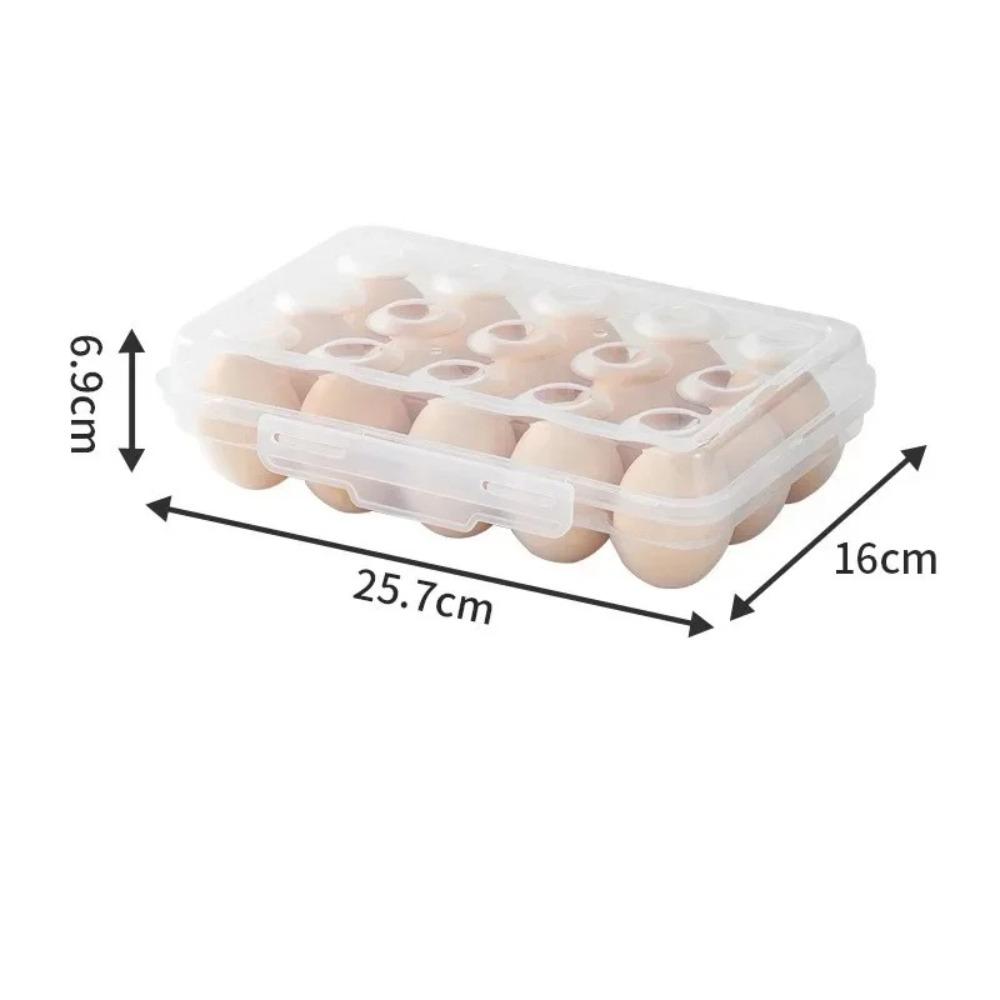 Stackable Design Egg Storage Box With Lid Egg Tray Multi-Purpose Egg Holder  Camping Use