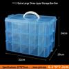 Extra Large 30-Grid Transparent Detachable Storage Box for Building Block Toys - Multi-Layer Organizer