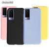 Coque en Silicone Liquide Pour Vivo V21e 5G Coque Vivo V21 V 21 21e 4G Couleur Bonbon Housse Arrière Souple Pour Vivo V20 SE V 20 20SE Pare-chocs