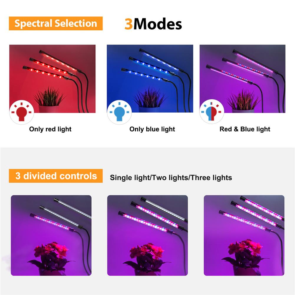 Metal Led Grow Light Usb Phyto Full Spectrum Lamp For Indoor Plants Seedlings Flower