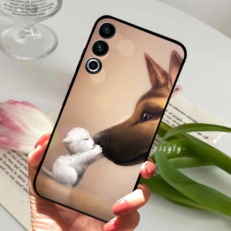 For Meizu 20 Case 20 Pro 5G TPU Soft Silicone Phone Protective Cover For Meizu 21 Pro Fashion Cartoon Animal Shockproof Fundas