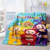 Teletubbies Personalized Name Blanket Lightweight Customizable Blanket Warmthful Decor for Bed Nap Chair Office Chair All-Season Use