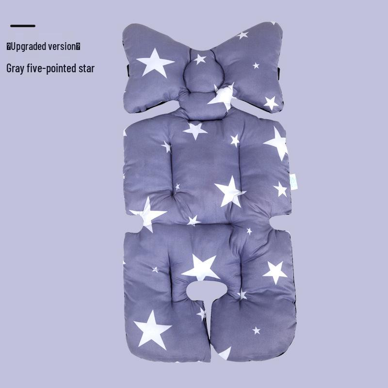 

Мягкая дышащая подушка на сиденье детской коляски, моющаяся хлопковая подкладка для коляски или стульчика для кормления 75*38CM