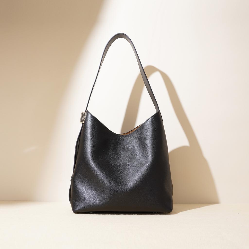Tote bag women's bag large-capacity leather bag 2025 premium new retro premium shoulder bag computer commuter bag