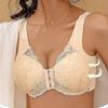 Reggiseno Senza Ferretto con Chiusura Frontale, Reggiseno Sportivo con Apertura Frontale in Pizzo Comodo Reggiseno Quotidiano per Yoga, Sportivo Reggiseno da Notte Push Up - MMIAO