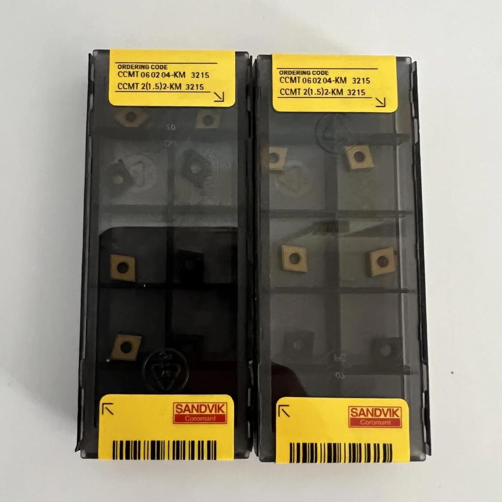 Original Sandvik / CCMT060204-KM 3215 Carbide CNC Blade 10 PCS