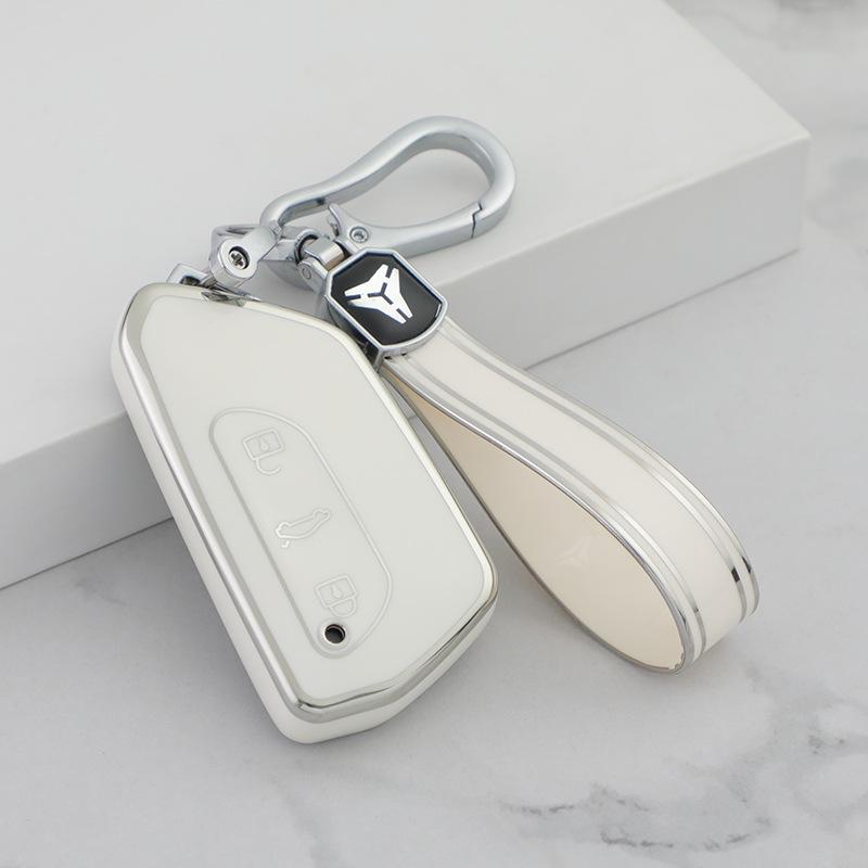 Ultra-Dünne TPU Schlüsselhülle für Volkswagen: Passend für Lamando, Teramont, ID.4 X, Viloran, Lanjing, ID.3/ID.6 X, Golf - Unisex