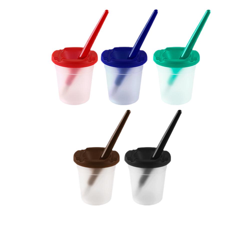 10-Color Pig Bristle Brushes & Wash Set: Children's Doodle Painting Kit