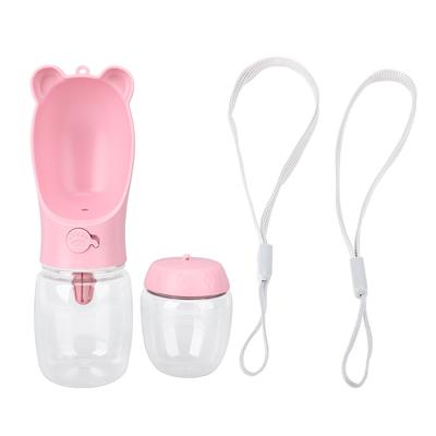 Bottiglia d'acqua per cani con contenitore per cibo Multifunzionale Portatile da viaggio Ciotola d'acqua per animali domestici Dispenser per