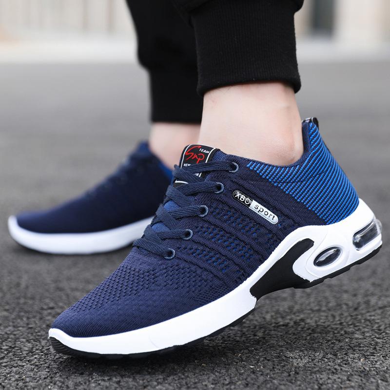 Men's Shoes Fly-woven Breathable Sports and Leisure Shoes Fashionable Versatile Simple Travel Shoes Support