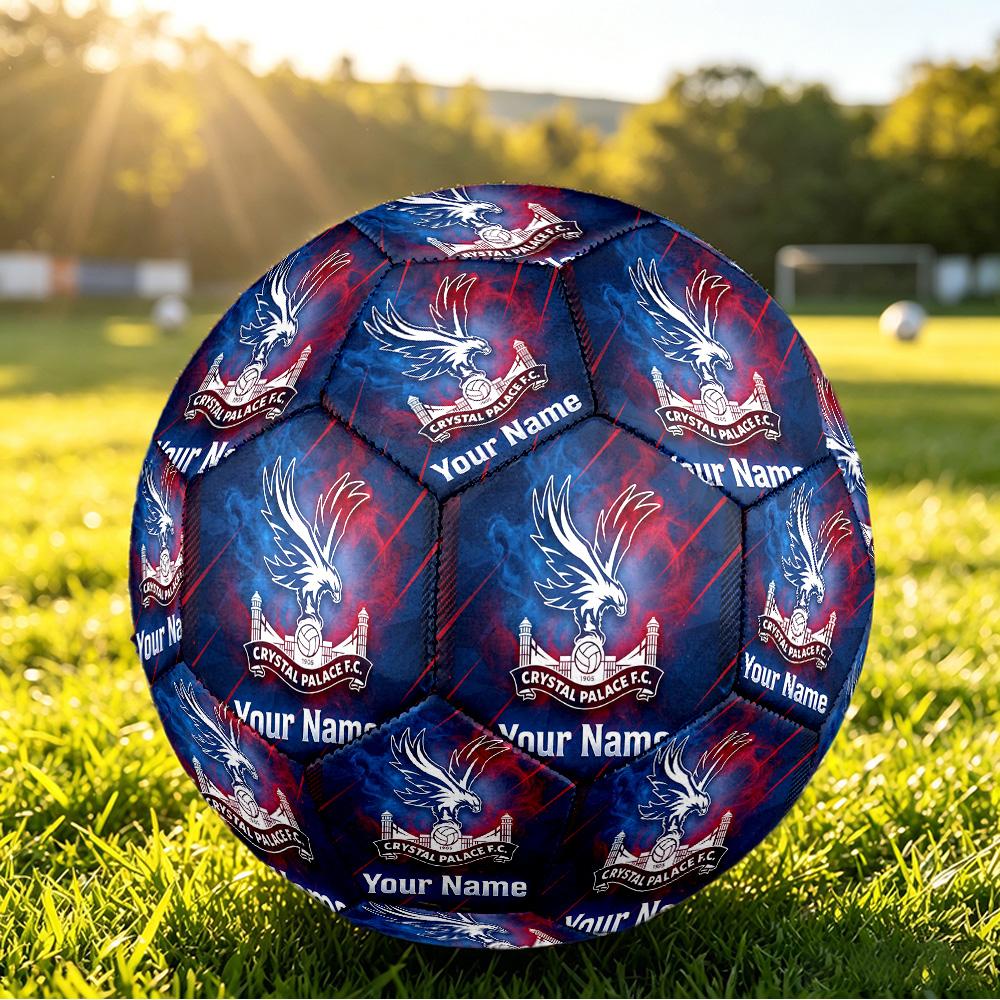 Personalized Size 5 Football Crystal Palace Pattern Outdoor Game Sports Ball Gift