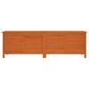 Garden Chest Brown 198.5 X 50 X 56.5 Cm Solid Pine Wood