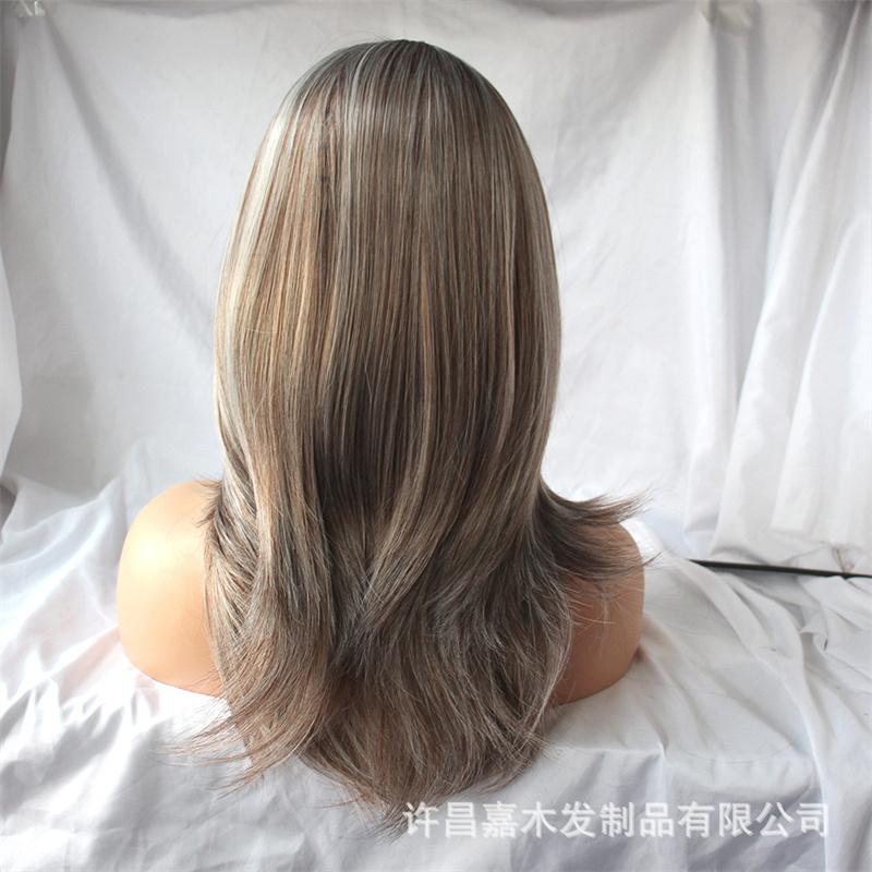 Long Curly Synthetic Wigs for Women Grey Natural Hair Wig Female Cosplay Sexy Halloween Costume Wig Gifts Elder Wig