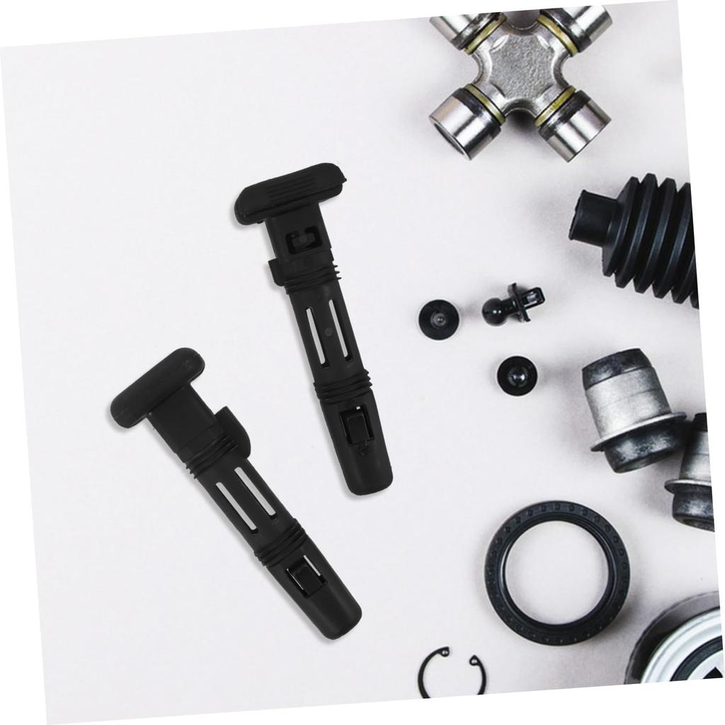 LIFKOME 2pcs Head Guide Car Headrest Guide Plastic Headrest Guide Rear Headrest Guide Headrest Clip Guide Headrest Tube Guide Black