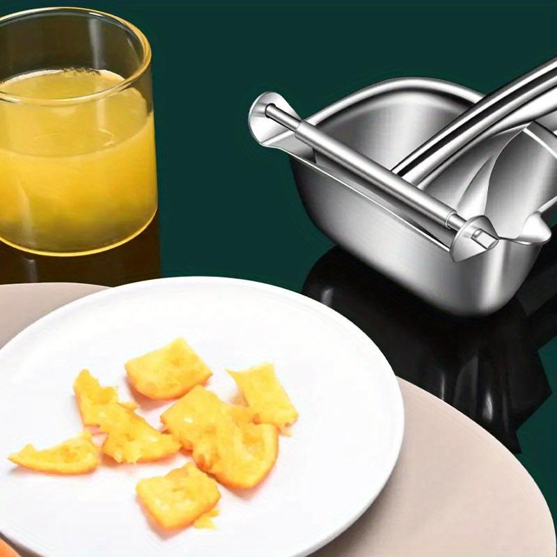 Robustní kovový lis na citrony – Snadný ruční lis na citrusy Ergonomický a odolný na čerstvou šťávu Odšťavňovač jablek pro restauraci