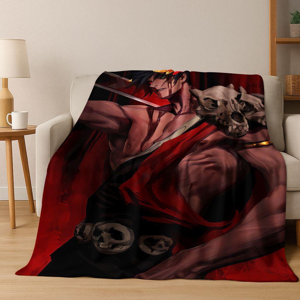 3D Classics Game Hades Cartoon Flannel Blanket,Cozy Soft Throw Blanket for Home Bedroom Bed Sofa Picnic Cover Picnic Gift Kids