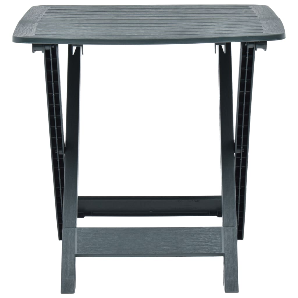 VidaXL Gartentisch Klappbar Grün 79x72x70 cm Kunststoff