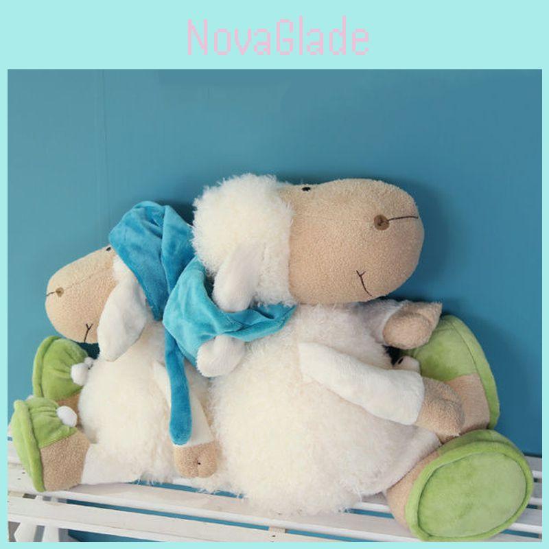 Cute Plush Hooded Sheep Doll For Kids Soft And Snuggly Sleepy Sheep Toy