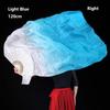 Tricolor Gradient Gradient Color Dancer Fan Right&Left Hands Rayon Silk Fans