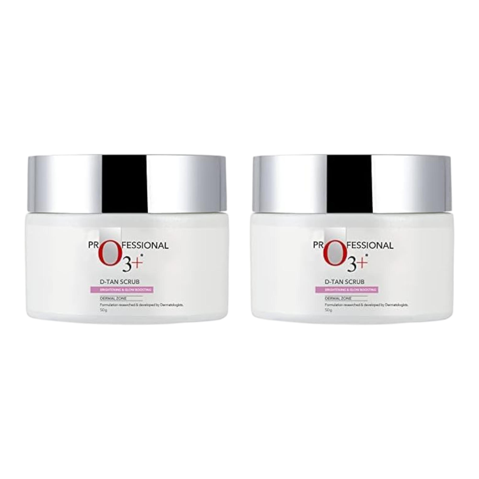 

O3+ D-Tan Scrub 50g Pack of 2 | Exfoliating Face Scrub for Tan Removal and Glowing Skin