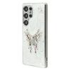 For Samsung Galaxy S23 Ultra Case Electroplated Epoxy Metal Decor TPU + Acrylic Phone Cover Precise Cutouts