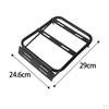 Motorbike Rear Tail Box Carrier Basket Rack Shelf with Screw Bracket Holder Trunk