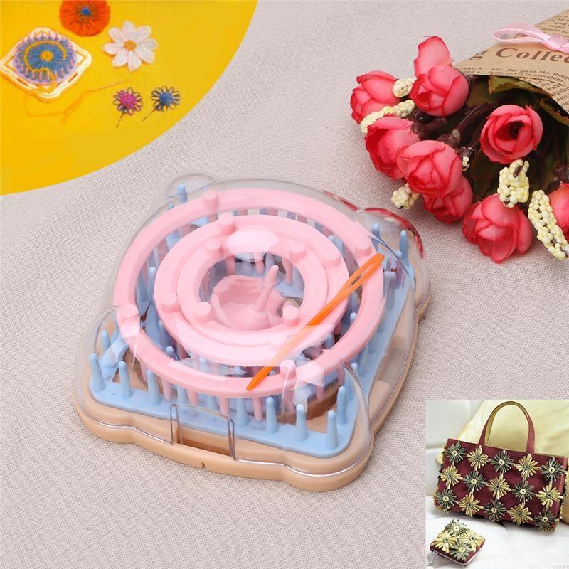 9Pcs Knitting Loom Set Flower Pattern Maker Wool Yarn Needle Knit Craft Tool DIY top sale