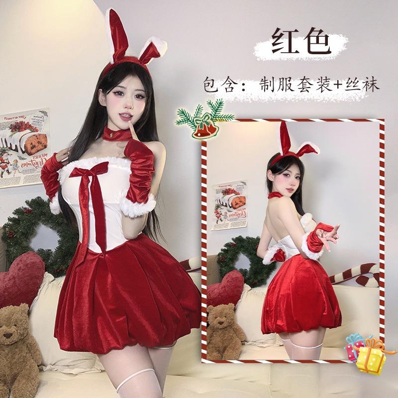 Christmas Sexy Bunny Cosplay New Robe Stage Performance New Year's Day Costume