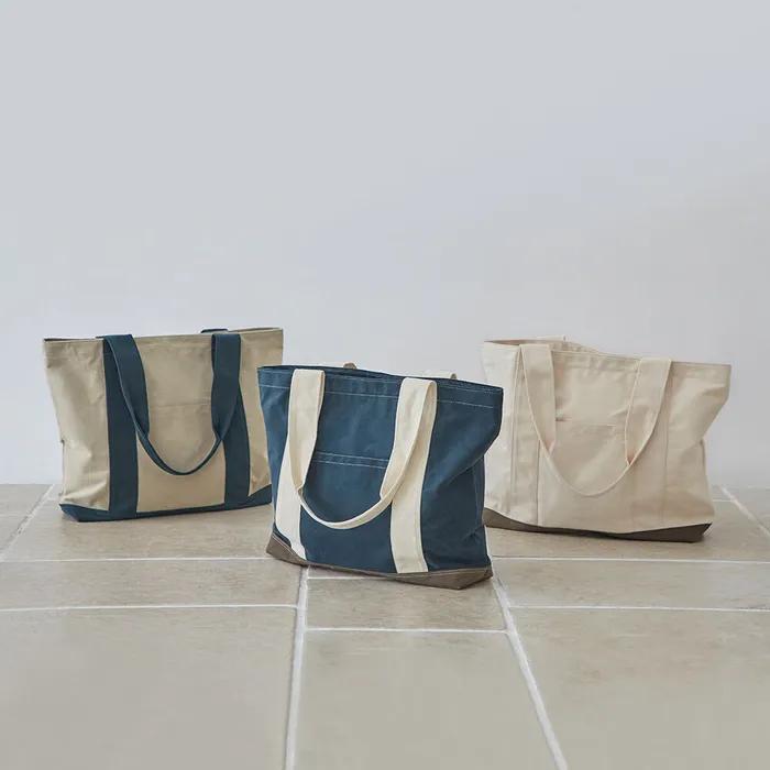 PEACH CANVAS BAG (Natural) Peach Canvas Bag