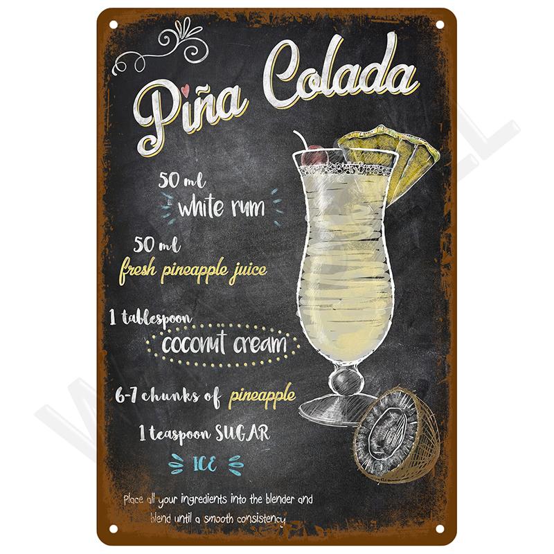 Retro Tin Sign Vintage Metal Signs Plates Posters House Interior Bathroom Wall Art Mural Aesthetic Room Home Decor Decorations