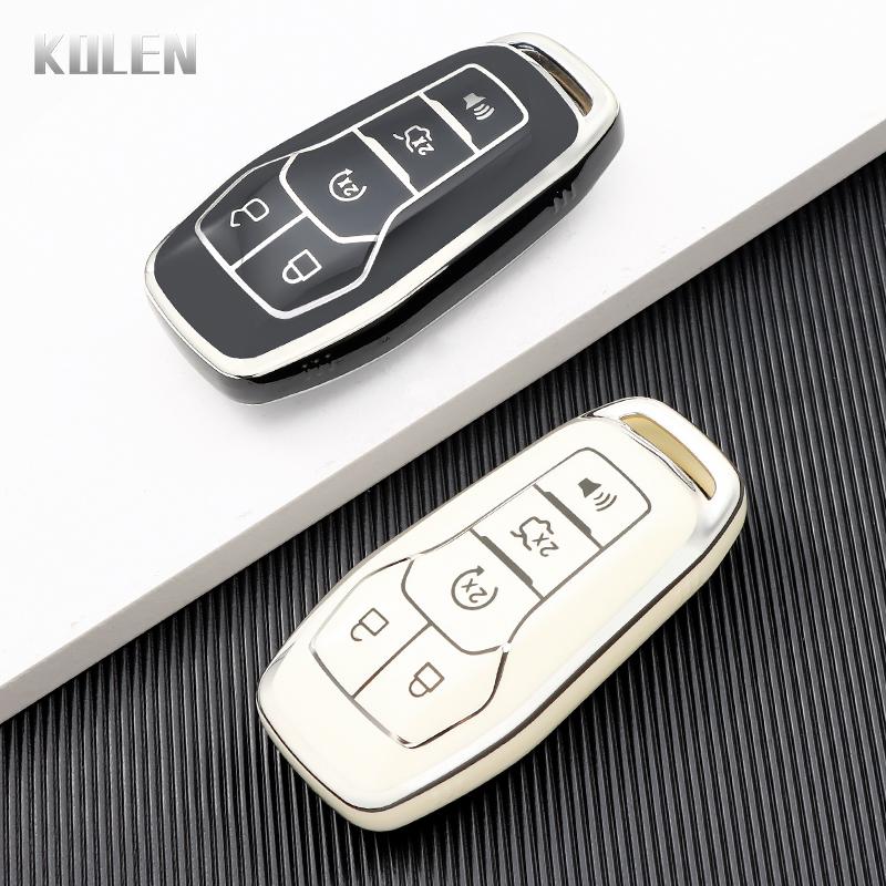 New Tpu Car Key Case Cover Shell For Ford Fusion Mondeo Mustang F-150 Explorer Edge Protect Fob Accessories