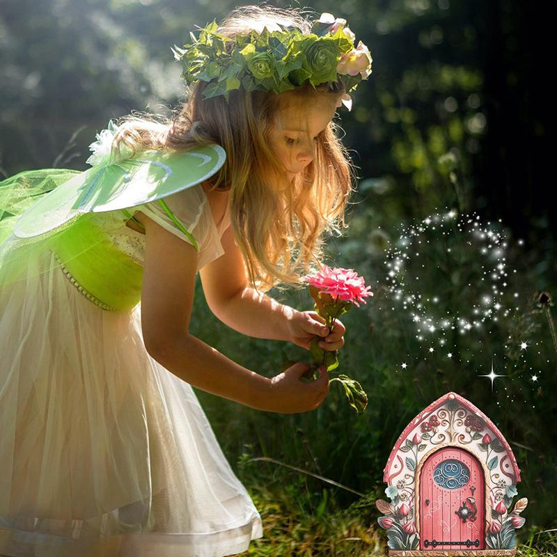 Ξύλινη Πόρτα Νεράιδας Μίνι Πόρτα Ξωτικού Πόρτα Νεράιδας Τέχνη Κήπου Νεράιδων Πόρτες Κήπου Μινιατούρες Διακοσμητικά Για Σπίτι Νεράιδας Δέντρο Εσωτερικού ή Εξωτερικού Χώρου