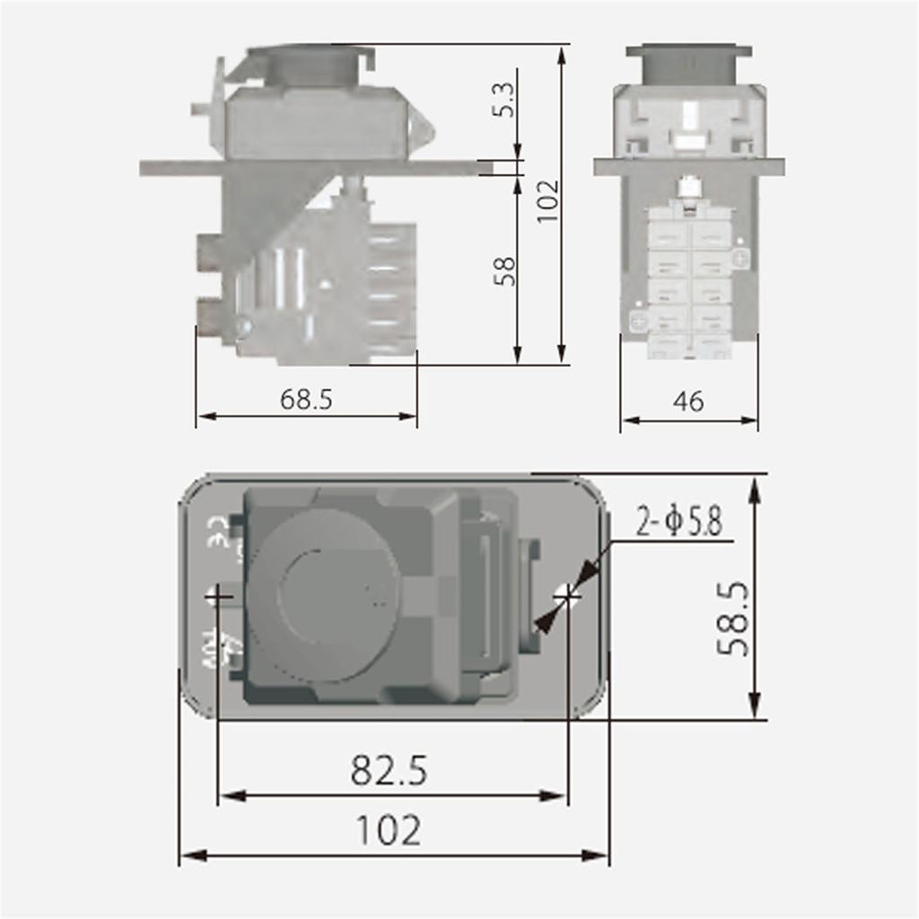 Industrial Equipment Switches Reliable & Safe Operation Pushbutton 16/12A Electromagnetic Switches 230/400V Switches