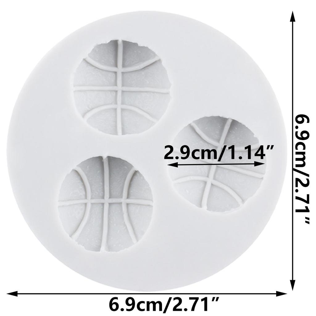 Football Basketball Silicone Mold Baseball Rugby Volleyball Fondant Molds Cake Decorating Tools Cupcake Topper Candy Clay Chocolate Gumpaste Mold