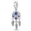 100% 925 Silver Best Wishes Shiny Dreamcatcher Net Series Charms Beads Fit 3mm Bracelets DIY Gift Fine Jewelry