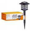Lampka solarna ogrodowa led domek 6szt zestaw z czujnikiem zmierzchu