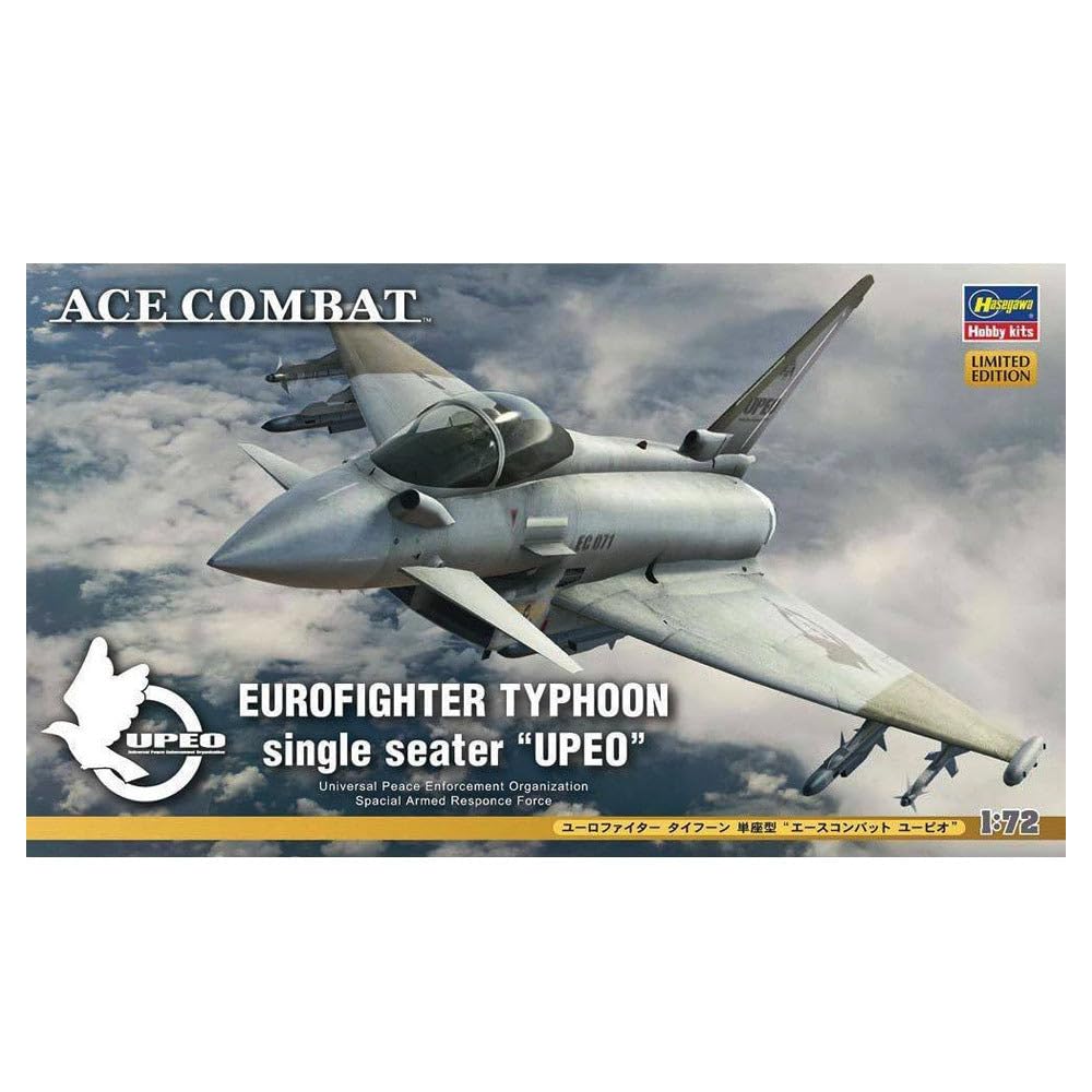 Hasegawa Ace Combat Eurofighter Typhoon Single-Seat UPIO 1/72 Scale Plastic Model Kit SP355