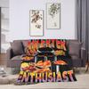 Air Fryer Meme Funny Cooking Blanket Quality Warm  Bedding Throws Winter Students Home Decor Fluffy Bedspread